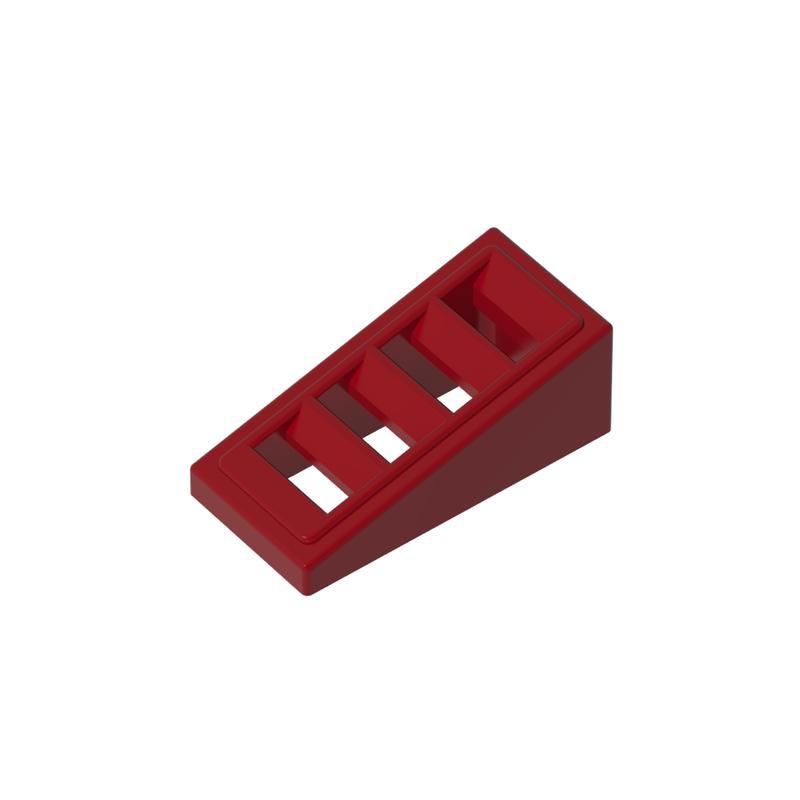 20 шт. MOC Детали для сборки 61409 Скат 18° 2 x 1 x 2/3 с 4 пазами Деталь строительного блока DIY Кирпичи Оптом Модель Образовательная игрушка
