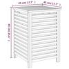 VidaXL Panier à linge 45x45x65 cm Bois massif de noyer 350353