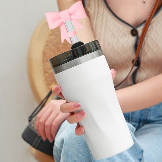 3 шт. Колпачки Силиконовые Соломинки Бантики Чехлы для Соломинок диаметром 10 мм Многоразовые