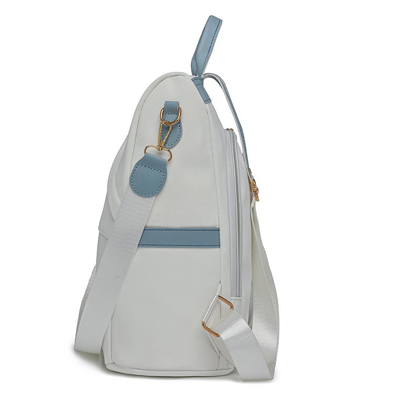 Женский рюкзак с цветными блоками, большая вместительная дорожная сумка, мягкая кожаная сумка через плечо, женская сумка двойного назначения