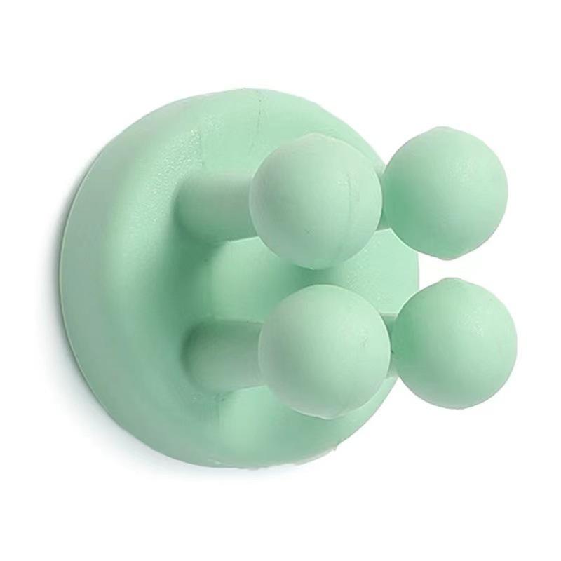 Настенный силиконовый крючок, милые бесшовные самоклеящиеся дверные вешалки, крючки без перфорации, зонтик для ключей, вешалка для полотенец, украшение стены