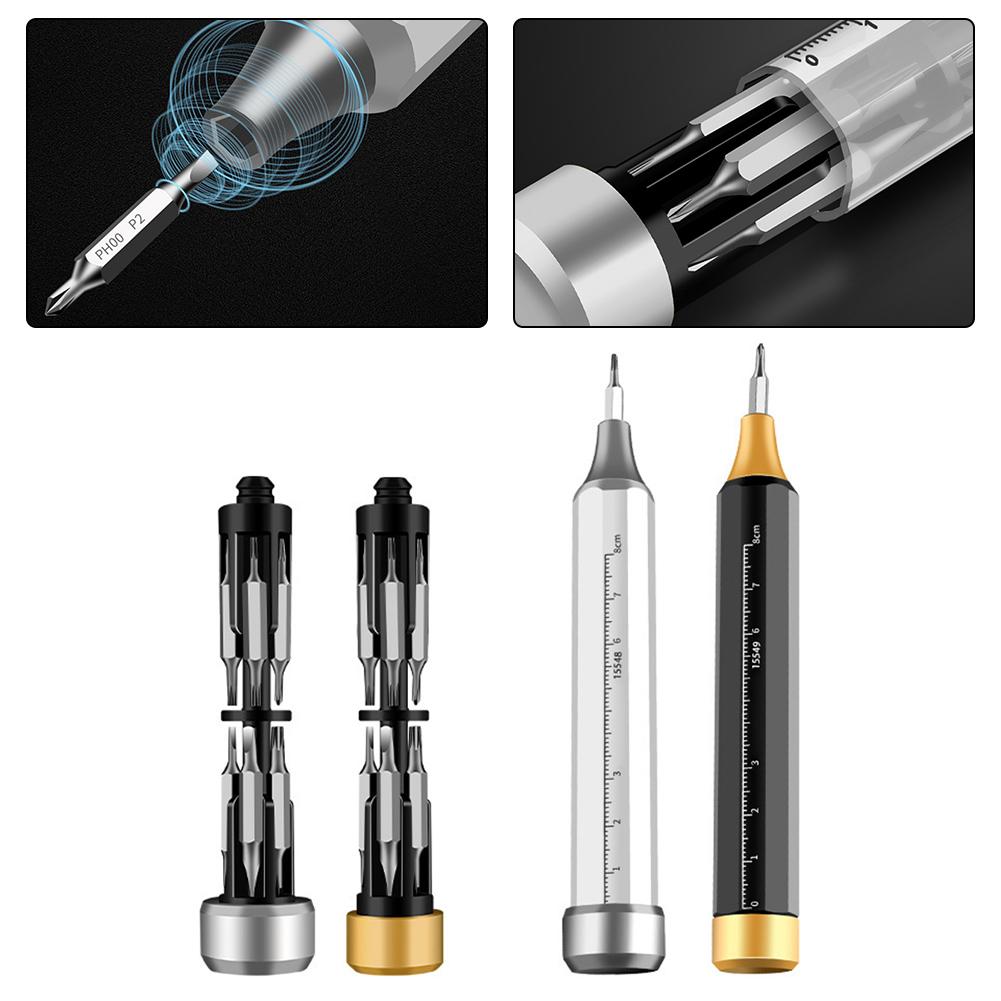22 In 1 Manual Screwdriver Bits Precision Screwdriver Set Aluminum Alloy Plastic Handle Magnetic Repair Disassembly Tools