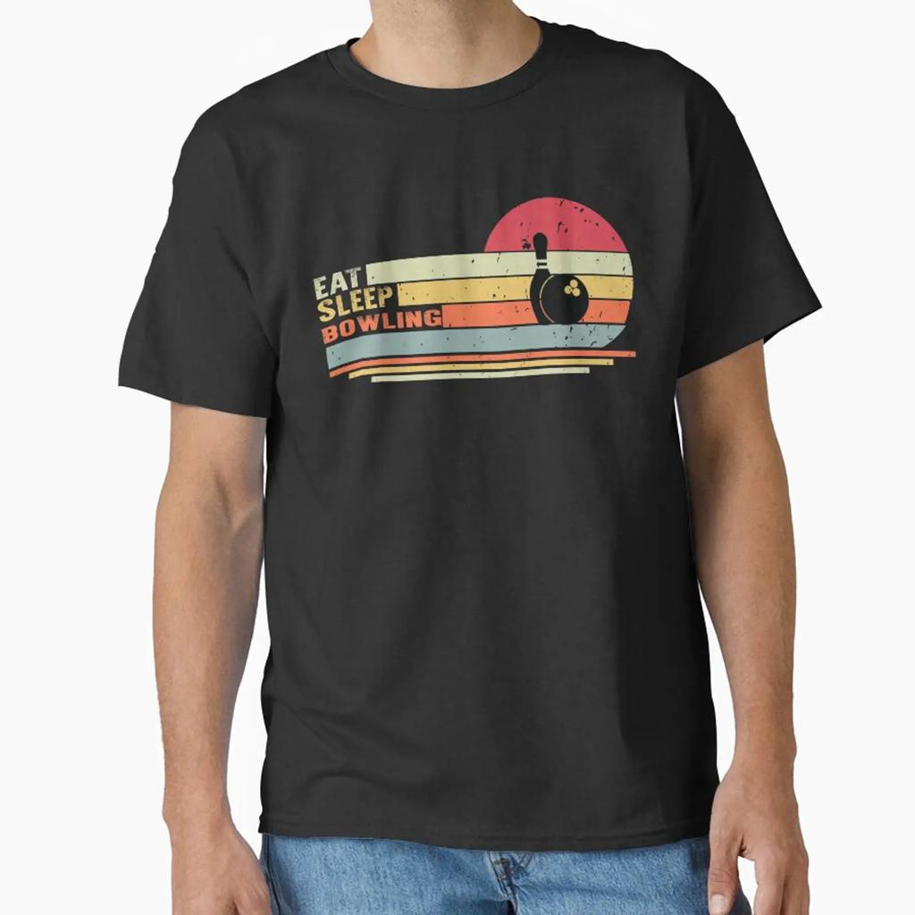 Eat Sleep Bowling Funny Designed And Sold By Aerial Addicts Vintage Stretched Designer Clothes Streetwear Fashion