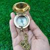 Push Button Pocket Compass (2 Inch), Pure Brass Material, Best for Camping & Best Gift To Your Loved Ones