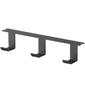 Yamazaki Tower X D6 X Bag Small Item Wood Screw 5854 Under-Desk Hooks, 3-Piece Set, Black, Approx. W27.5 H5.5cm, Storage, Storage, Mount,