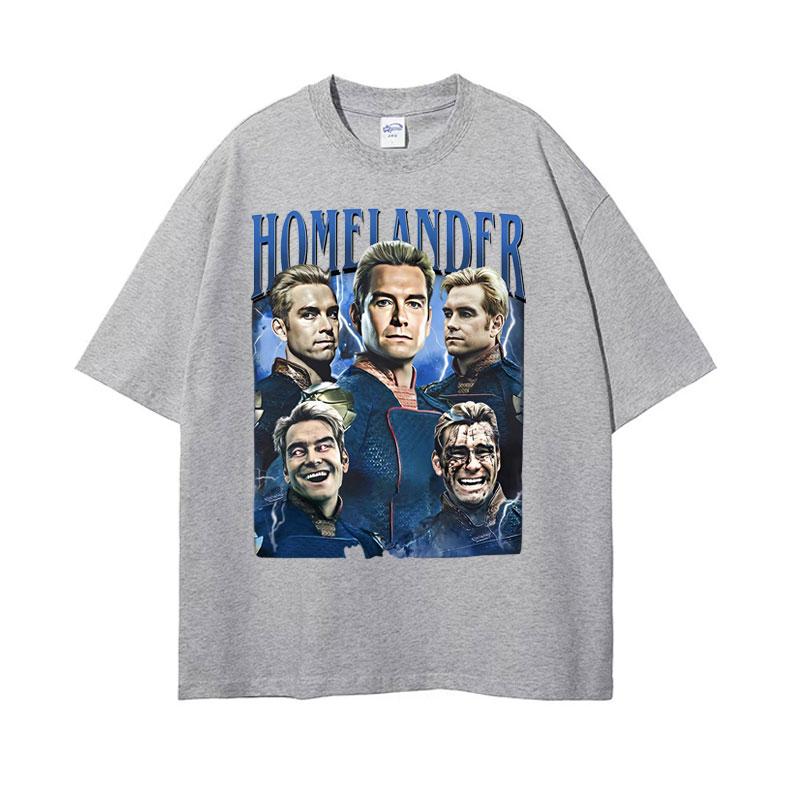 Limited Homelander Vintage Graphic T Shirt Unisexs Clothing Harajuku Gothic Classic Tshirts Unisex Casual Cotton Oversized Tshirt