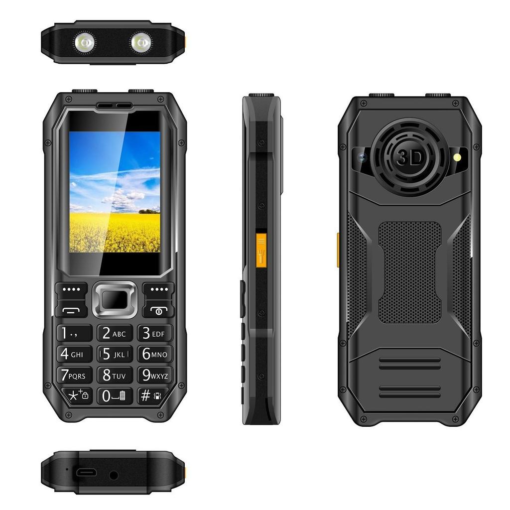 Double Flashlight Elderly Mobile Phone Long-term Standby Dual Card Button 2G Mobile Phone Large Volume Mobile Phone