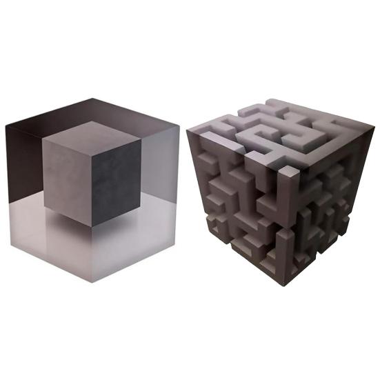 Настенный декор с оптической иллюзией 3D Угловая наклейка на стену Отклеивающаяся и приклеивающаяся Съемный 3D Эффект Куб Настенный декор для гостиной Офиса Спальни Общежития