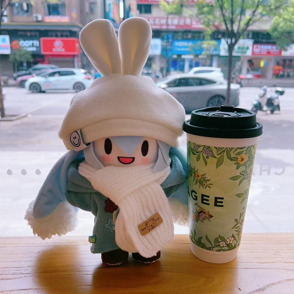 Kawaii Hatsune Miku Snow Princess Anime Cartoon Plush Doll Dress-Up Hatsune Miku Fufu Cute Doll Christmas Gift