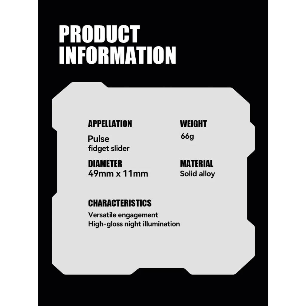 Игрушки-фиджет для пальцев, светящийся слайдер, магнитный тактильный кликер EDC, металлический ручной спиннер, инструмент для борьбы с СДВГ, снятие тревожности и стресса, игрушки для взрослых