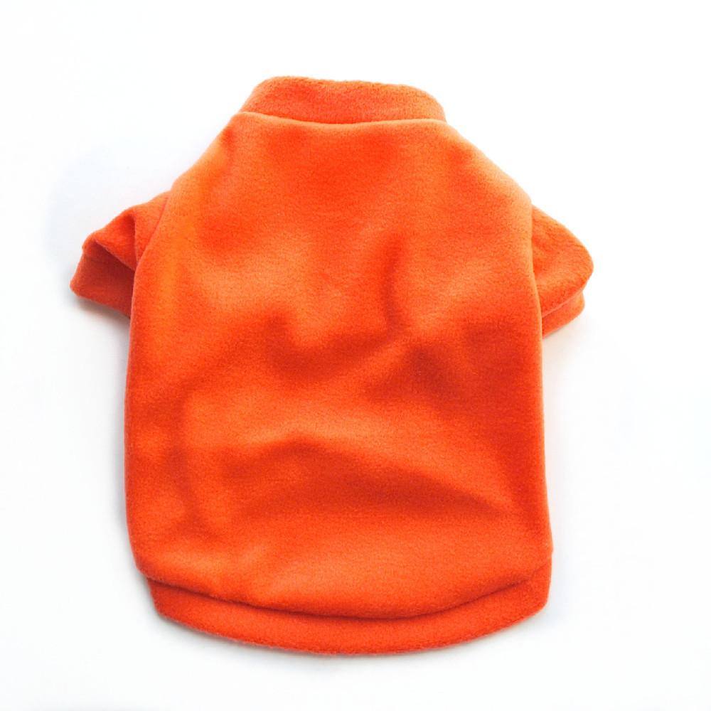 Флисовая теплая толстовка для домашних собак, мягкая и удобная одежда для щенков из тонкого флиса