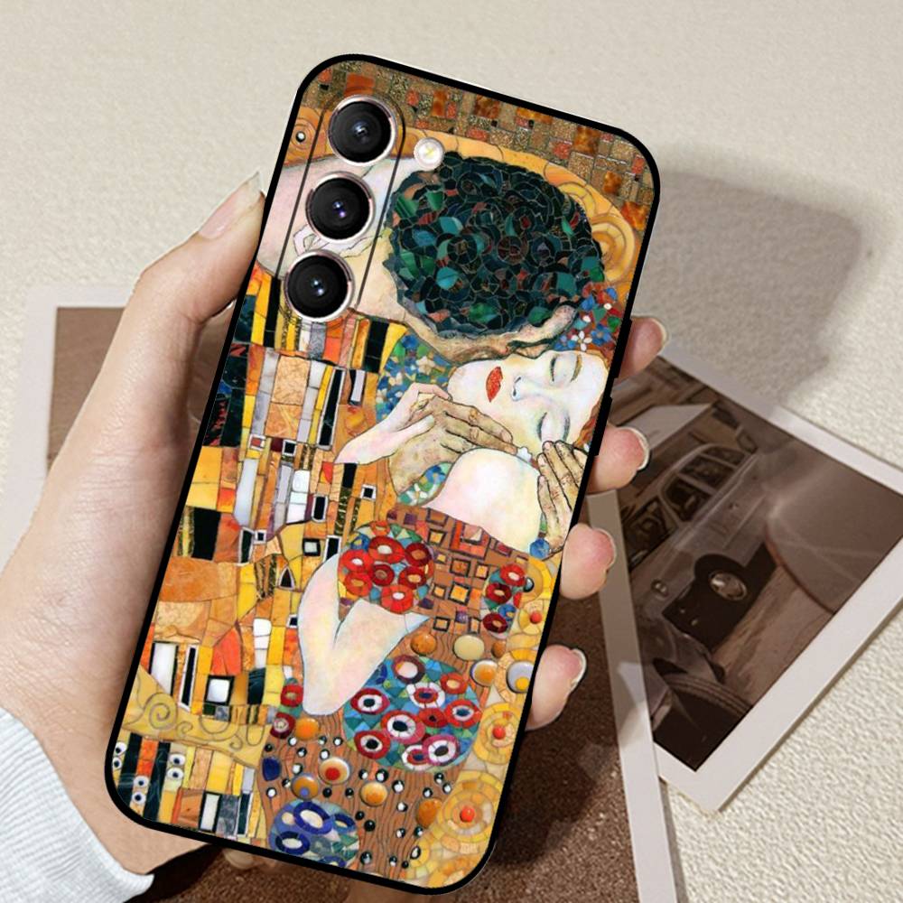 Чехол для телефона «Поцелуй» Густава Климта для Samsung Galaxy S21 S22 S23 S24ULTRA S25ULTRA FE Ultra Plus5G A52S S26 Мягкий чехол
