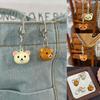 Kawaii Rilakkuma Keychain Japanese Anime Cartoon Pendant Simplicity Bag Mobile Phone Decoration Couple Accessories
