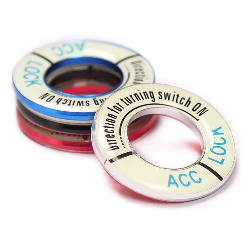 Кольцо кнопки запуска двигателя Декоративная крышка переключателя Аксессуары для украшения Простая установка Совместимость с ночной флуоресцентной лампой для Peugeot 3013073008408508