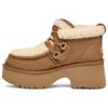 Cow Split Leather Fashion Casual Short Boots Women Boots Chestnut 1167772-CHE