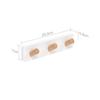 Solid Wood No-Drill Entryway Coat Rack