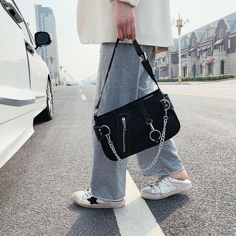 Винтажная женская сумка с цепочкой, роскошные дизайнерские сумки, нейлоновая сумка-мессенджер, ретро-тоут