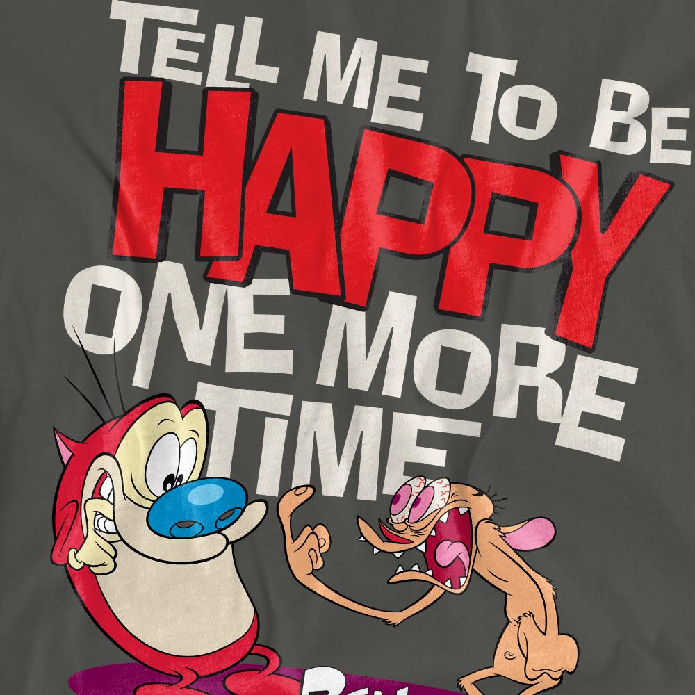 Футболка унисекс для взрослых Ren & Stimpy Скажи мне быть счастливым