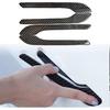 YHCDSEA Model 3 Y Carbon Fiber Door Handle Decorative Protection Cover 4 Pcs/Set Compatible Tesla Model 3 Y Accessories (Red Carbon Fiber)