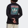 Adidas Originals Trefoil Solid Color Back Logo Long Sleeve T-Shirt Men Tops Black HT1660