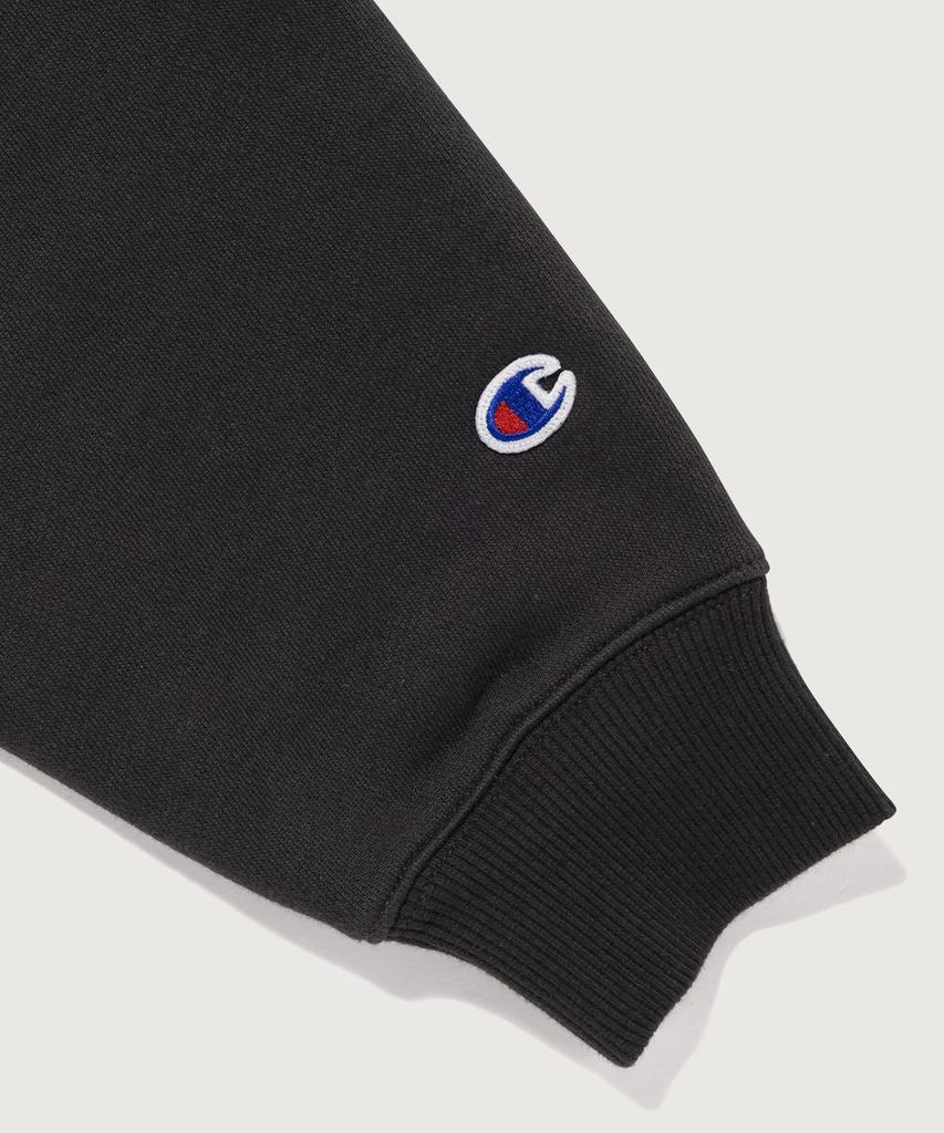 CHAMPION X Doubletaps Terry Fleece Crewneck Sweatshirt Off Black