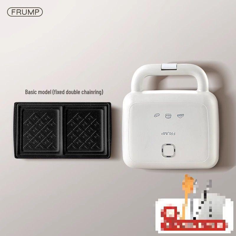 Double-Plate Breakfast & Waffle Maker: Multi-Functional Sandwich & Bread Machine for Home Use.