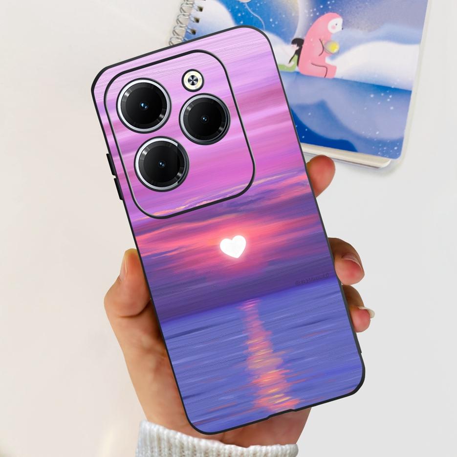 Чехол для Infinix Hot 40 Pro X6837 Милый Модный Чехол Мягкий Силиконовый Чехол для Телефона Для Infinix Hot 40i Hot40 Pro Hot40i Чехлы Бампер