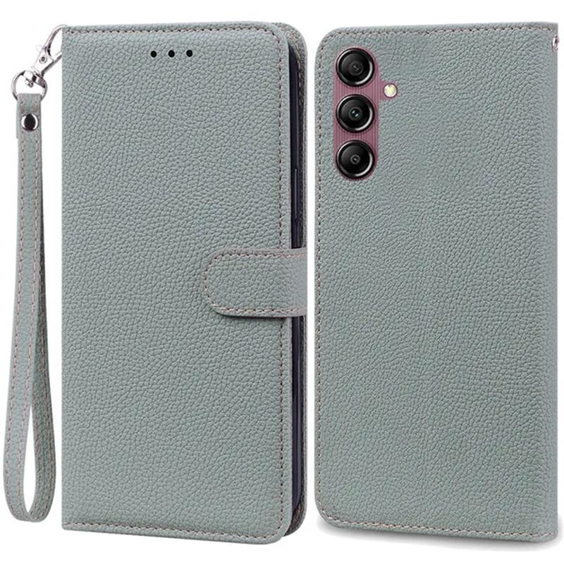 Кожаный флип-бумажник с текстурой книги для Samsung Galaxy S23 FE Ultra Plus A05 A05S A15 A04S A04E A14 A24 A34 A54 M54 A23 A33 A53 A73 5G 4G