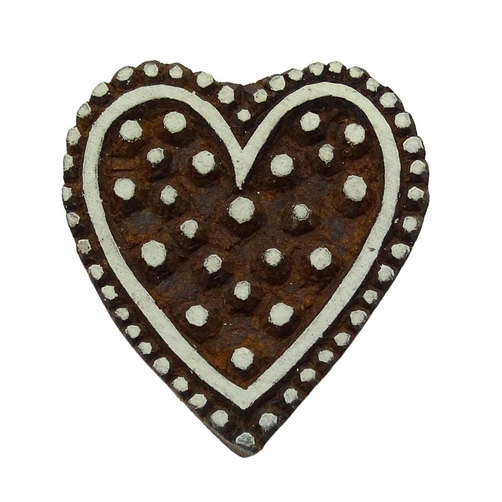 Hand Carved Floral Pattern Printing Blocks Wooden Block Textile Wood Stamp