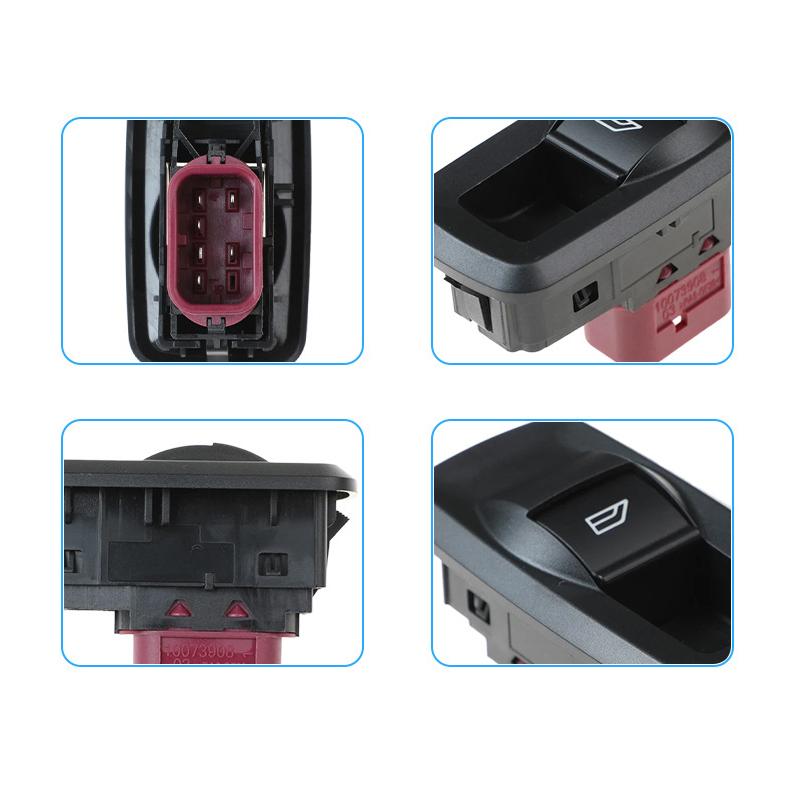 Electric Power Window Control Switch Button 8A6T-14A132-CC 8A6T-14529-AA For Ford Fiesta MK6 2008-2015 Master & Single Switch