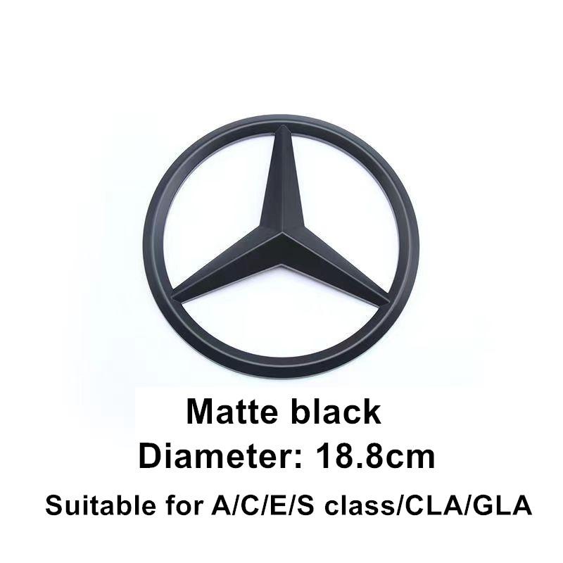 ABS Наклейка-эмблема на решетку радиатора автомобиля для Mercedes Benz W204 W205 W210 W211 W212 W213 C E Class GLA GLK ML GLC GLE