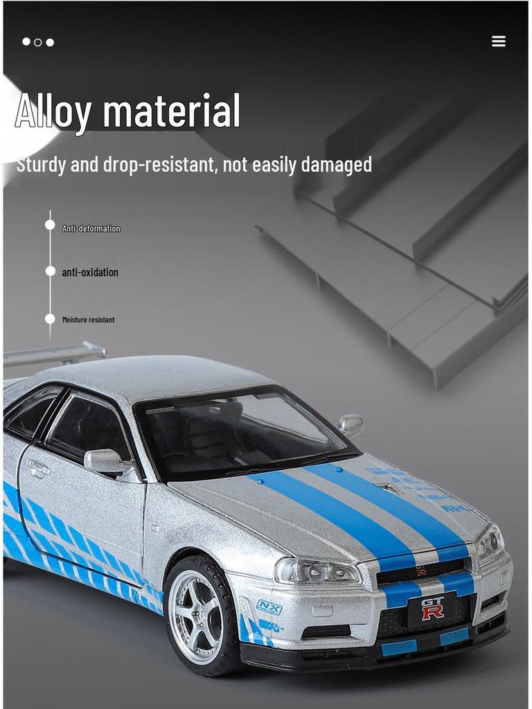 Golden Cube 1/32 Nissan GTR Skyline Alloy Model Car Ornament Toy