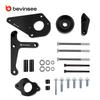 BEVINSEE Billet Aluminum Low Mount Alternator and Power Steering Pump Bracket Kit For LS Truck