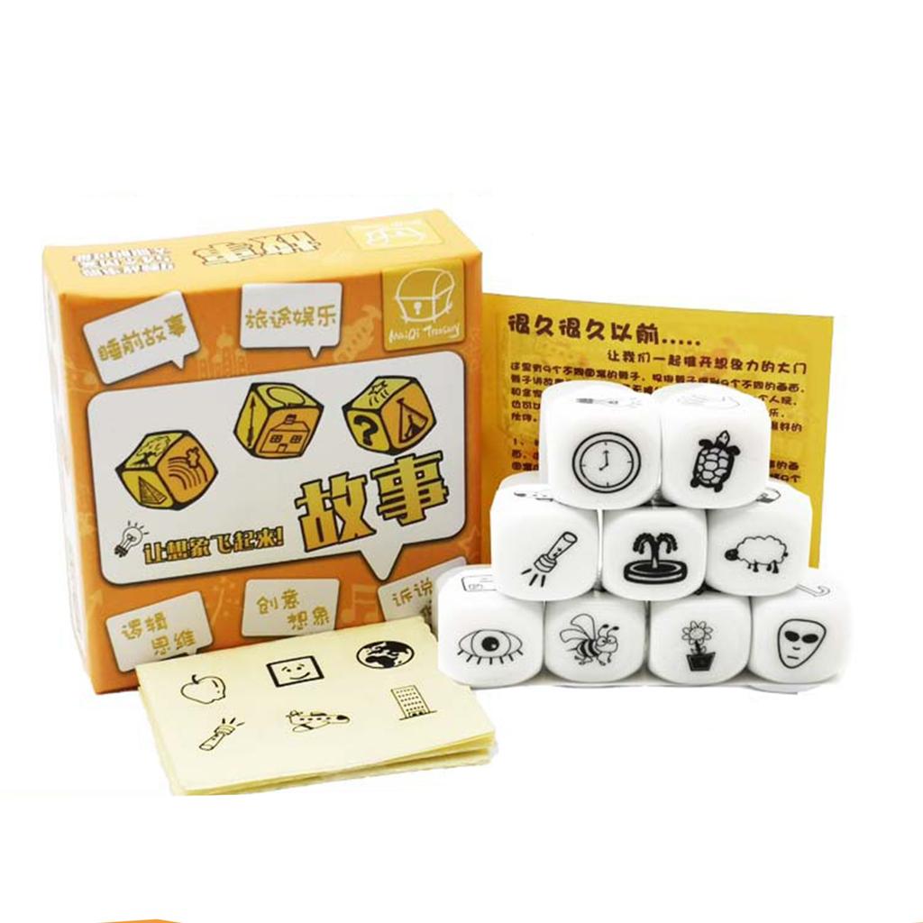 Головоломка Кубики для игры Happy Trip Cube Story Dices Cube Set Happy Story Cubes Toy Multifunctional Dices Telling Game Dices
