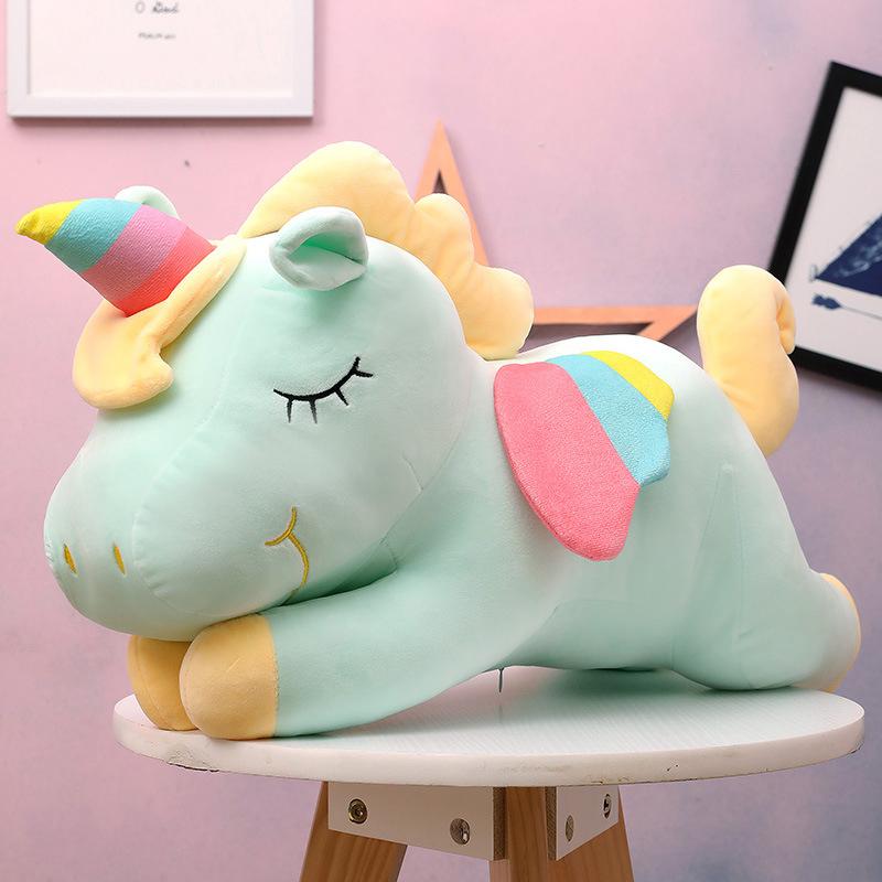 Мягкая игрушка-единорог Kawaii, мягкая игрушка-единорог, мягкие куклы, животные, лошади, игрушки для детей, подушка для девочек, подарки на день рождения