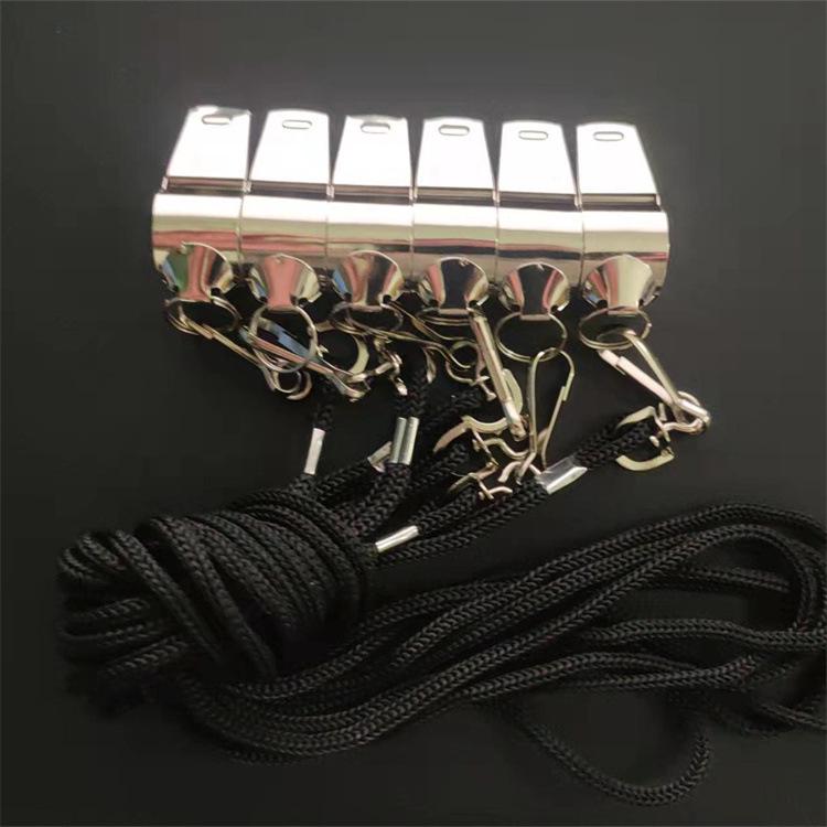 Authentic Stainless Steel Multi-Sports Whistle – Ideal for Police, Basketball, Football & Outdoor Survival