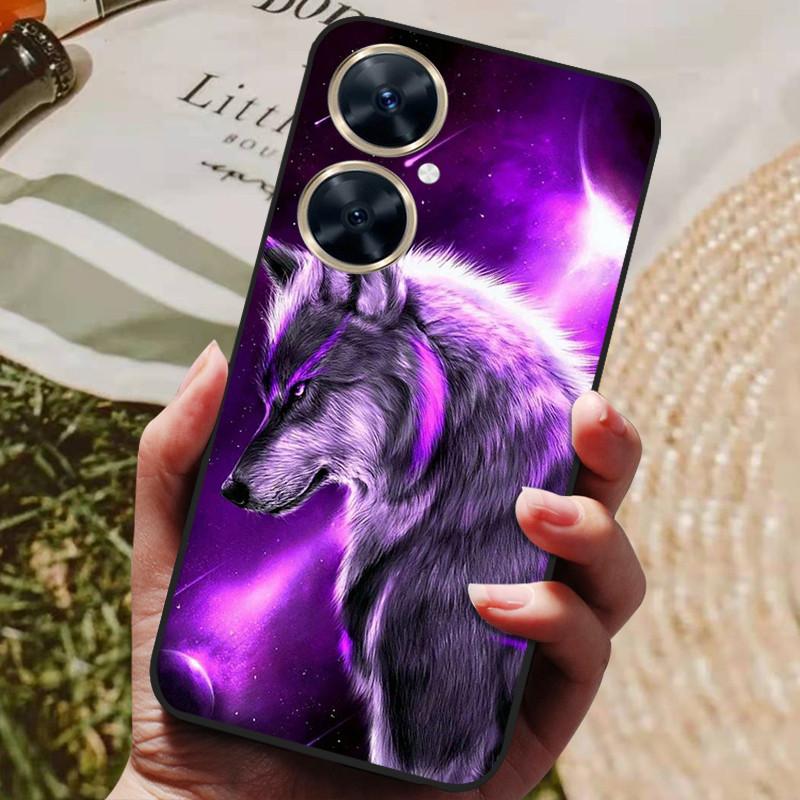 For Funda Huawei Nova 11i Case Soft Silicone Wolf Back Cover Phone Cases for Huawei Nova 11i MAO-LX9 Case Nova11i 11 i Coque