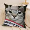 Singer CBeyonce Cowboy Carter Cushion Cover Silky Short Plush Invisible Zipper Dustproof Sofa Pillow Case For Home Decor