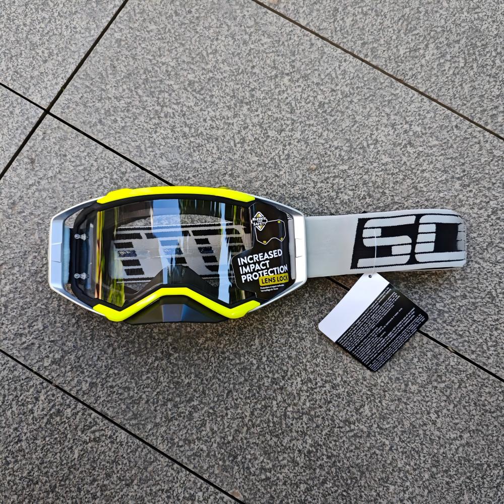 High-grade Banded Motocross Motorcycle Cross Goggles Windproof Dustproof Visor Replaceable Lenses Helmet Eyewear Riding Glasses