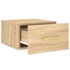 Wall Mounted Nightstand Sonoma Oak 35 x 35 x 20 cm