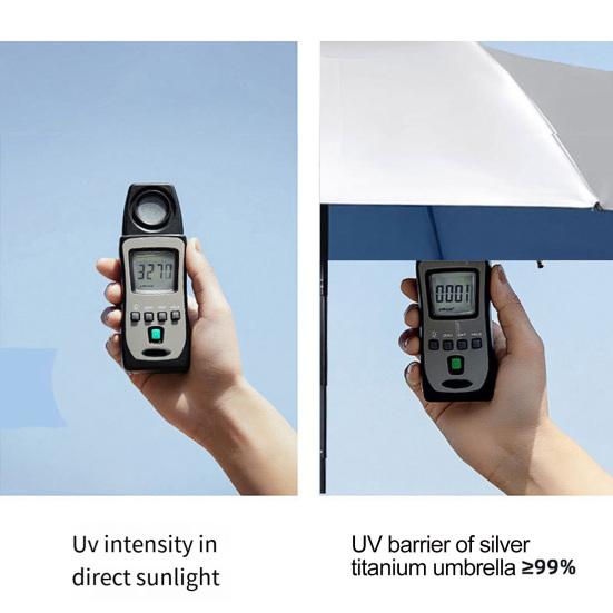 Зонт-веер с защитой от ультрафиолета, перезаряжаемый зонтик-веер для рыбалки, гольфа, пикников на пляже, активного отдыха на свежем воздухе