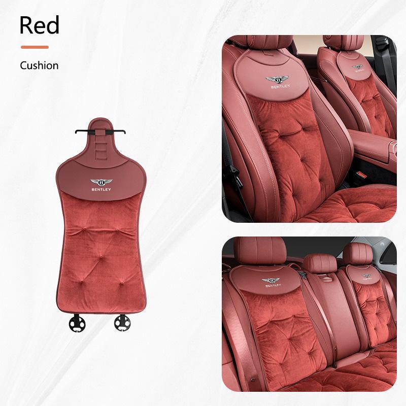Fashion Car Cushion Plush Seat Cover Backrest Protection Pad For Bentley Flying Hurtling Spur Continental GT Bentayga Mulsanne TH1