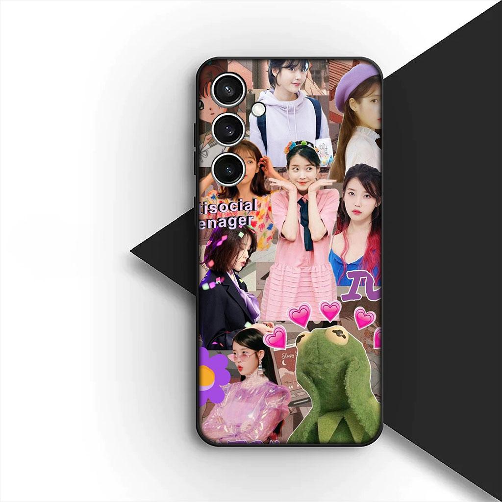Phone Cover for Samsung Galaxy S25 S24 S23 FE Ultra Plus S7 Edge S25+ S23+ A56 5G Soft Silicone Case Lee Jieun Poster iu Jieun