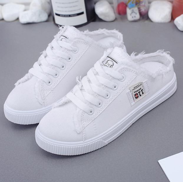 Летние женские парусиновые туфли на платформе без застежек - дышащая обувь на шнуровке, универсальная обувь