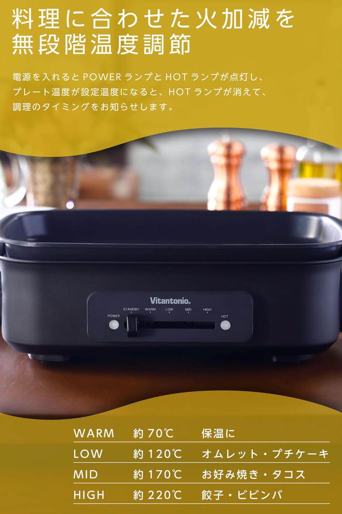 Vitantonio Hot Plate 2 типа пластин (плоский, такояки) ВХП-10