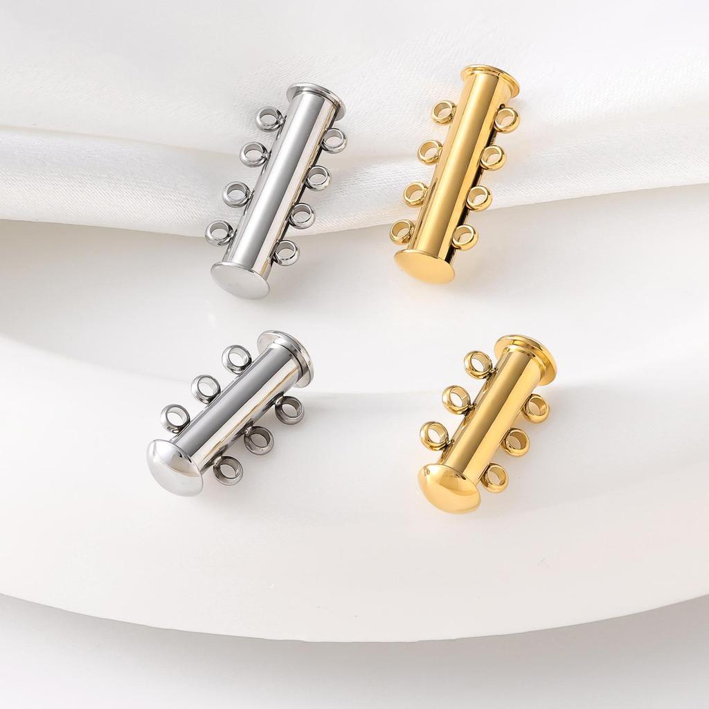 Магнитный браслет из нержавеющей стали и титана, застежка-замок и соединитель