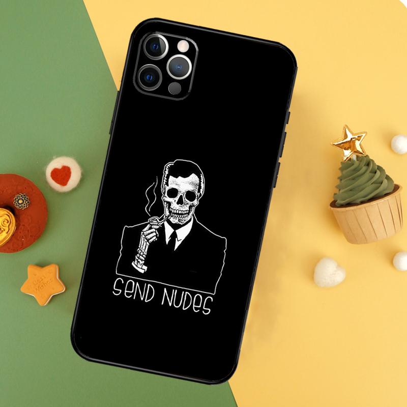 Эстетичный чехол-скелет для телефона iPhone 17 17Air 16 15 14 13 11 12 Pro Max 12 13 Mini 16E Ударопрочный чехол