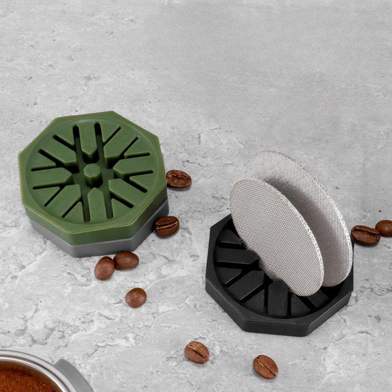 Reusable Portafilter Espresso Coffee Filter Stand Silicone Puck Screen Holder 51/53/58mm Storage Base Cafe Coffee Accessories