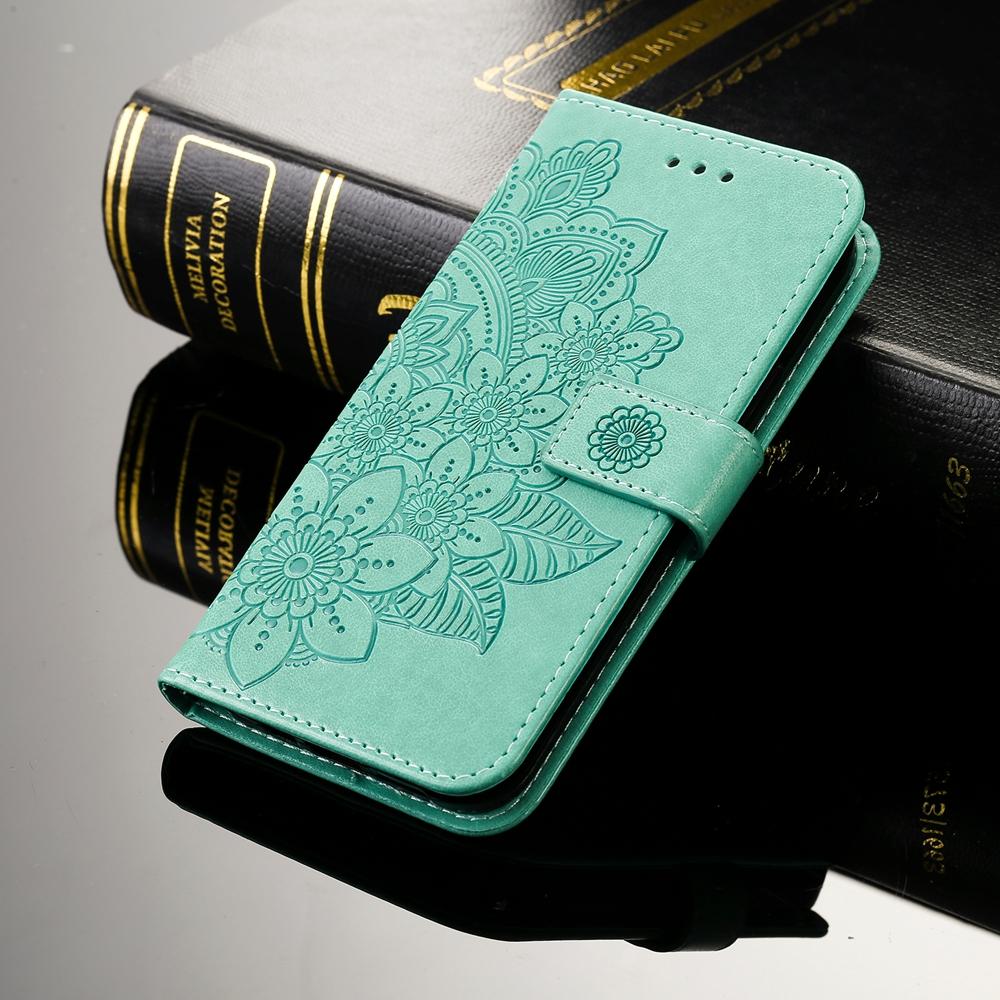 Магнитный кожаный кошелек-книжка для Samsung Galaxy S26 S25 S24 S23 S22 S21 Ultra Edge Plus FE | Рельефный цветок | Премиальный чехол