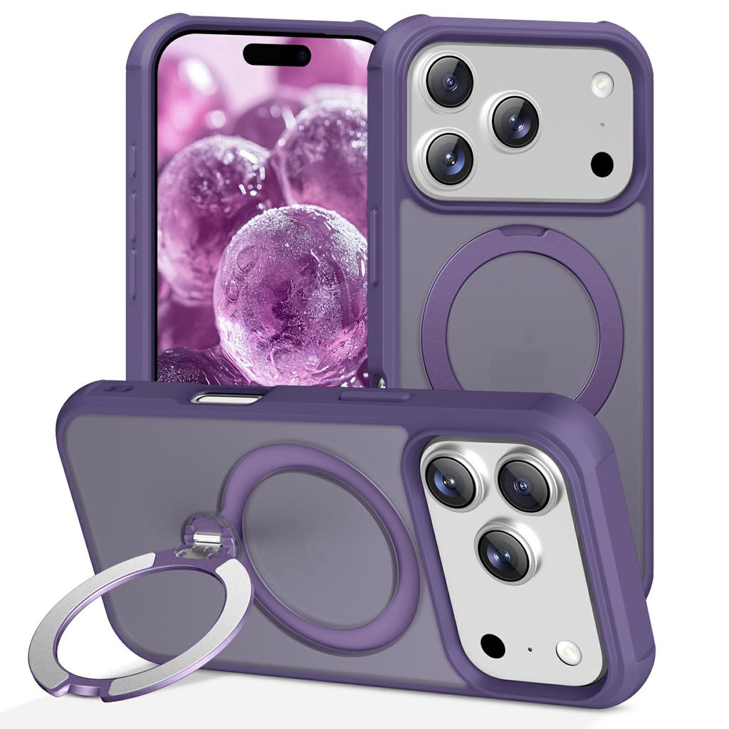 Чехол для iPhone 17 Pro Max, совместимый с MagSafe, подставка, ТПУ, ПК, противоударная задняя крышка для телефона